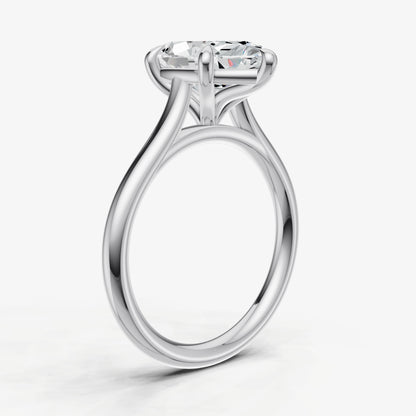 Marquise Cathedral Set Solitaire Engagement Ring