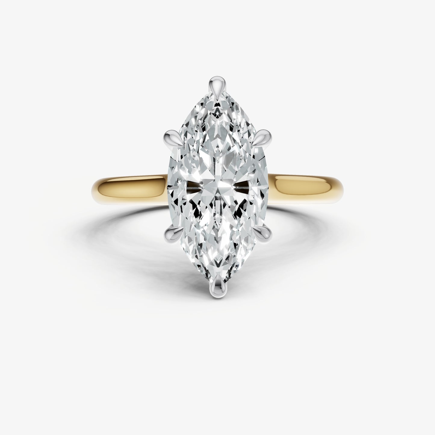 Marquise Cathedral Set Solitaire Engagement Ring