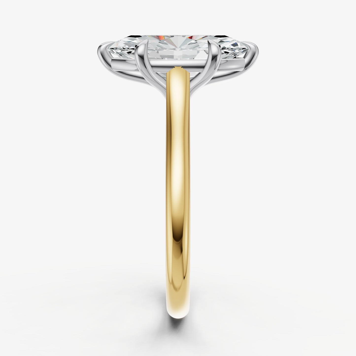 Marquise Cathedral Set Solitaire Engagement Ring