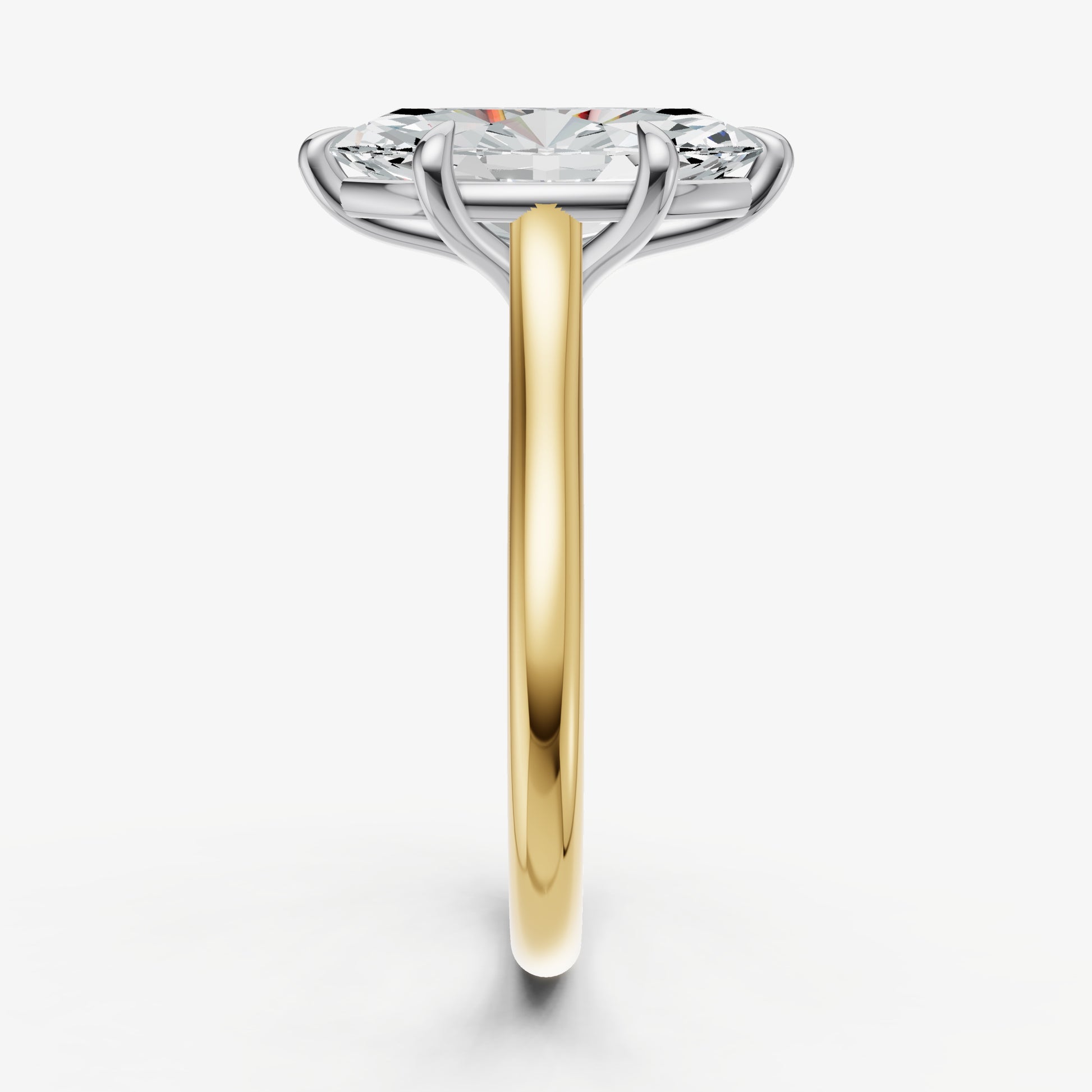 Marquise Cathedral Set Solitaire Engagement Ring