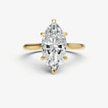 Marquise Cathedral Set Solitaire Engagement Ring