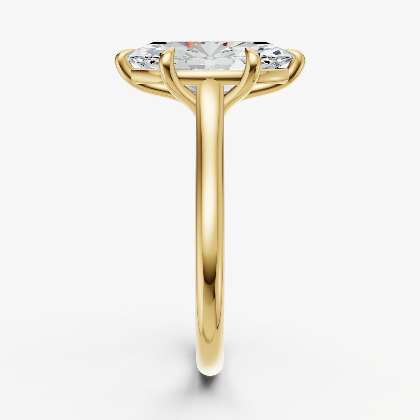 Marquise Cathedral Set Solitaire Engagement Ring