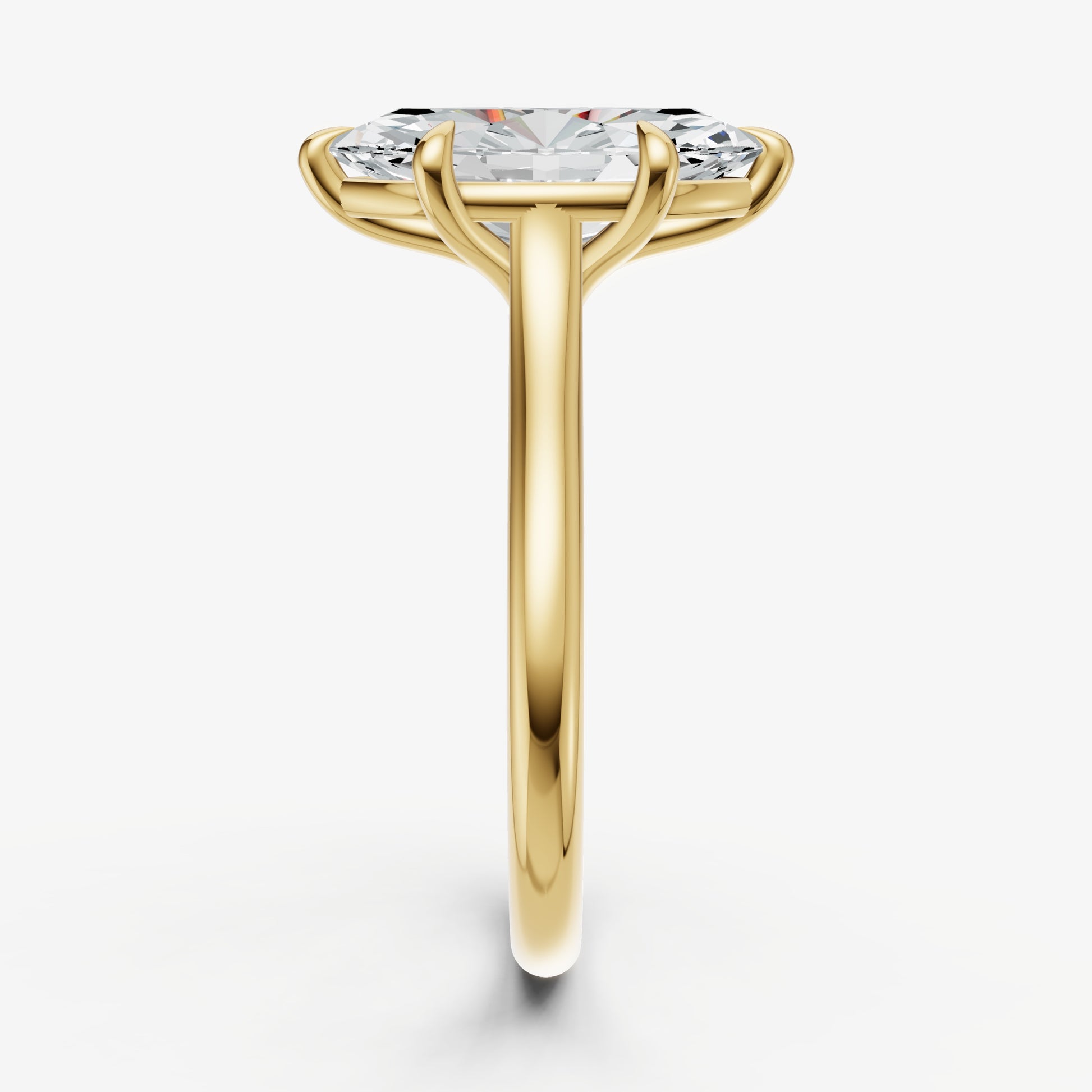 Marquise Cathedral Set Solitaire Engagement Ring