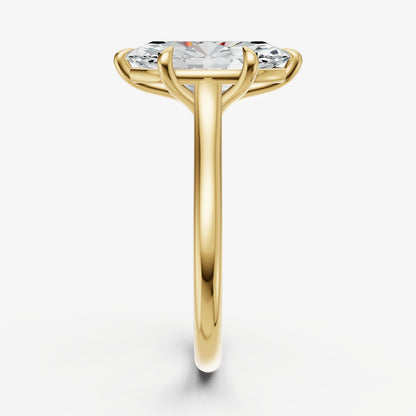 Marquise Cathedral Set Solitaire Engagement Ring