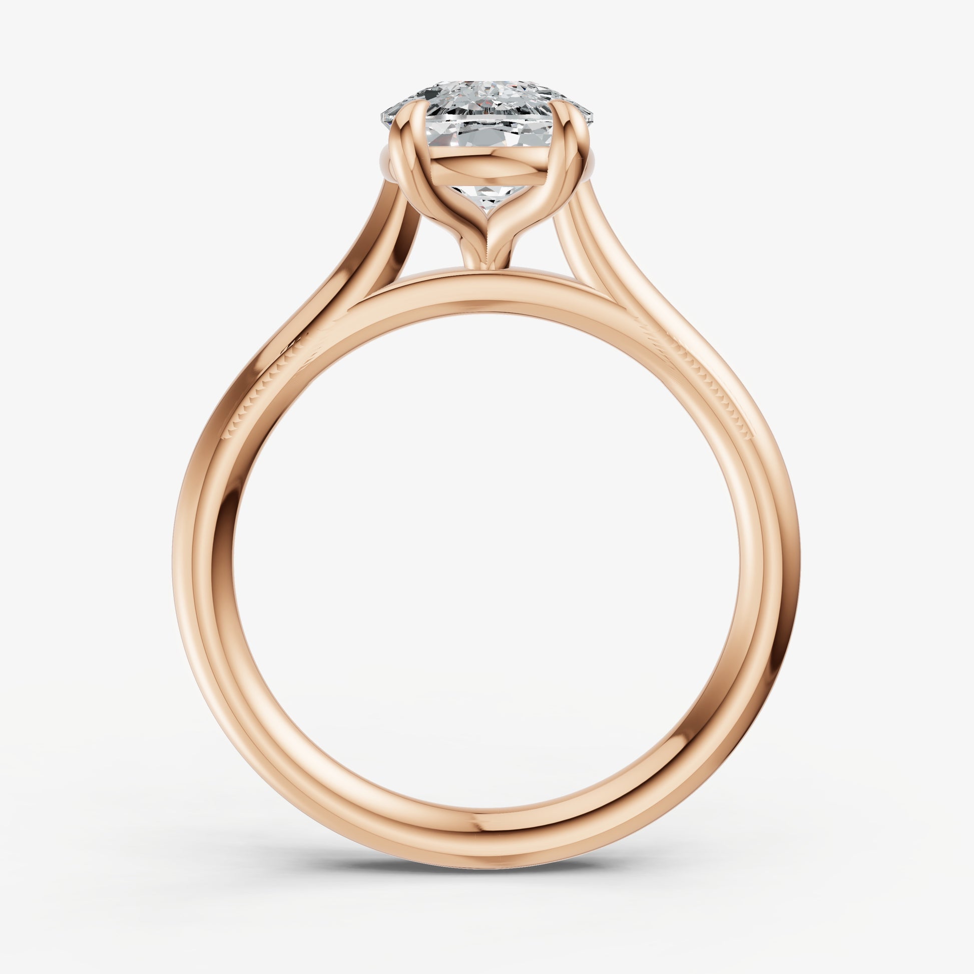Old Miner Cathedral Set Solitaire Engagement Ring