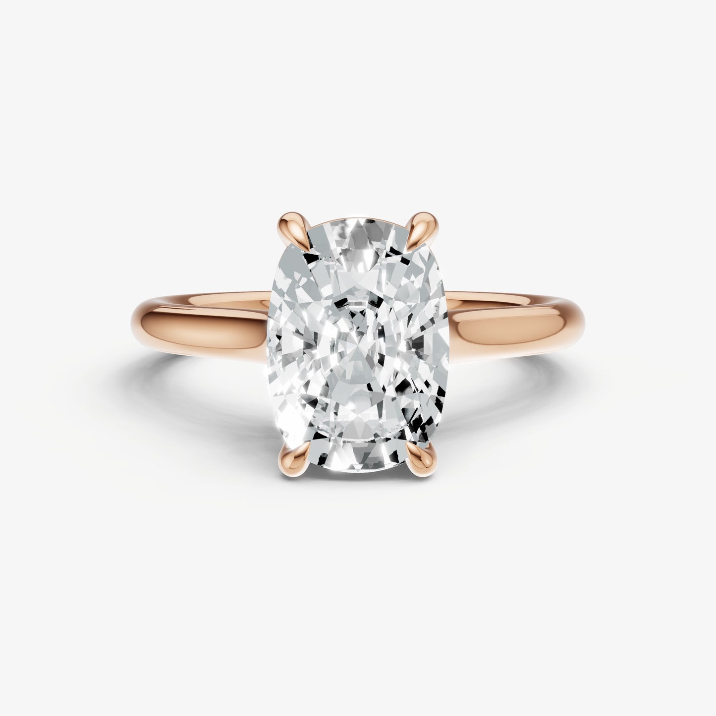 Old Miner Cathedral Set Solitaire Engagement Ring