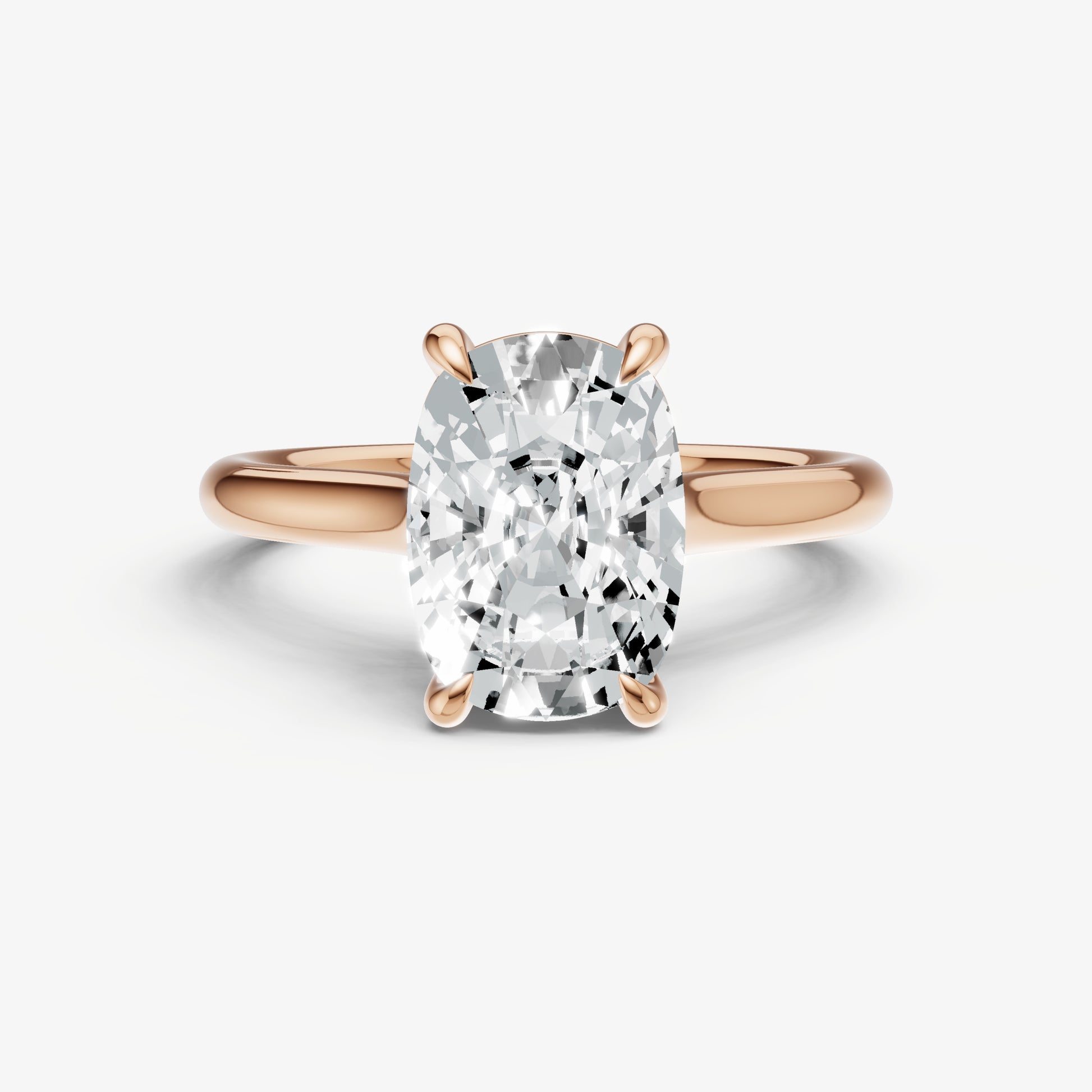 Old Miner Cathedral Set Solitaire Engagement Ring