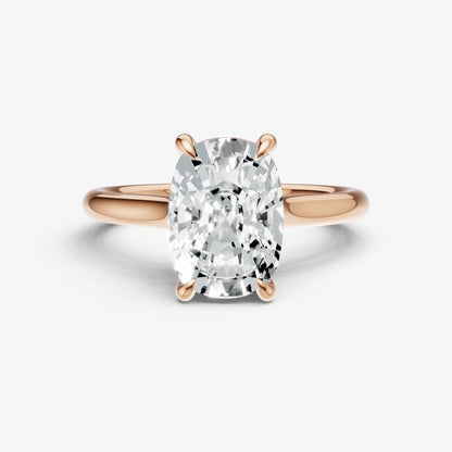 Old Miner Cathedral Set Solitaire Engagement Ring