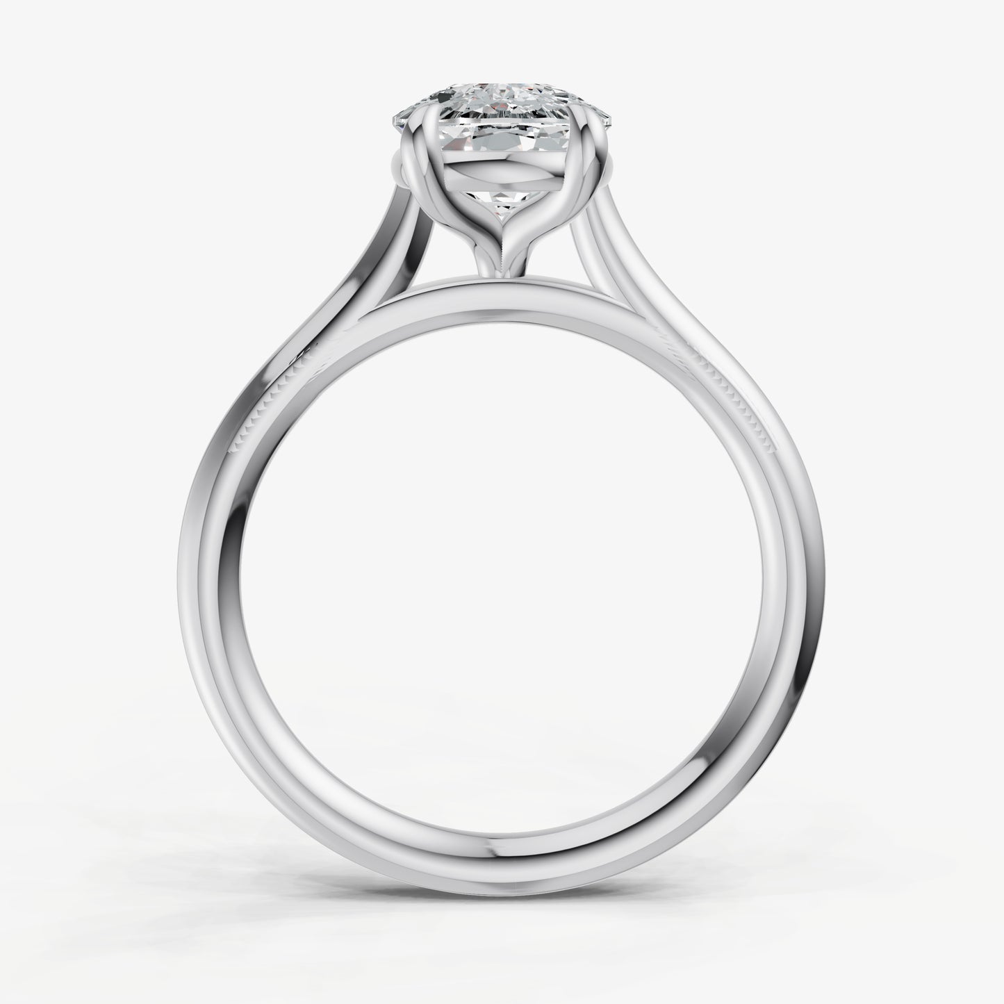 Old Miner Cathedral Set Solitaire Engagement Ring