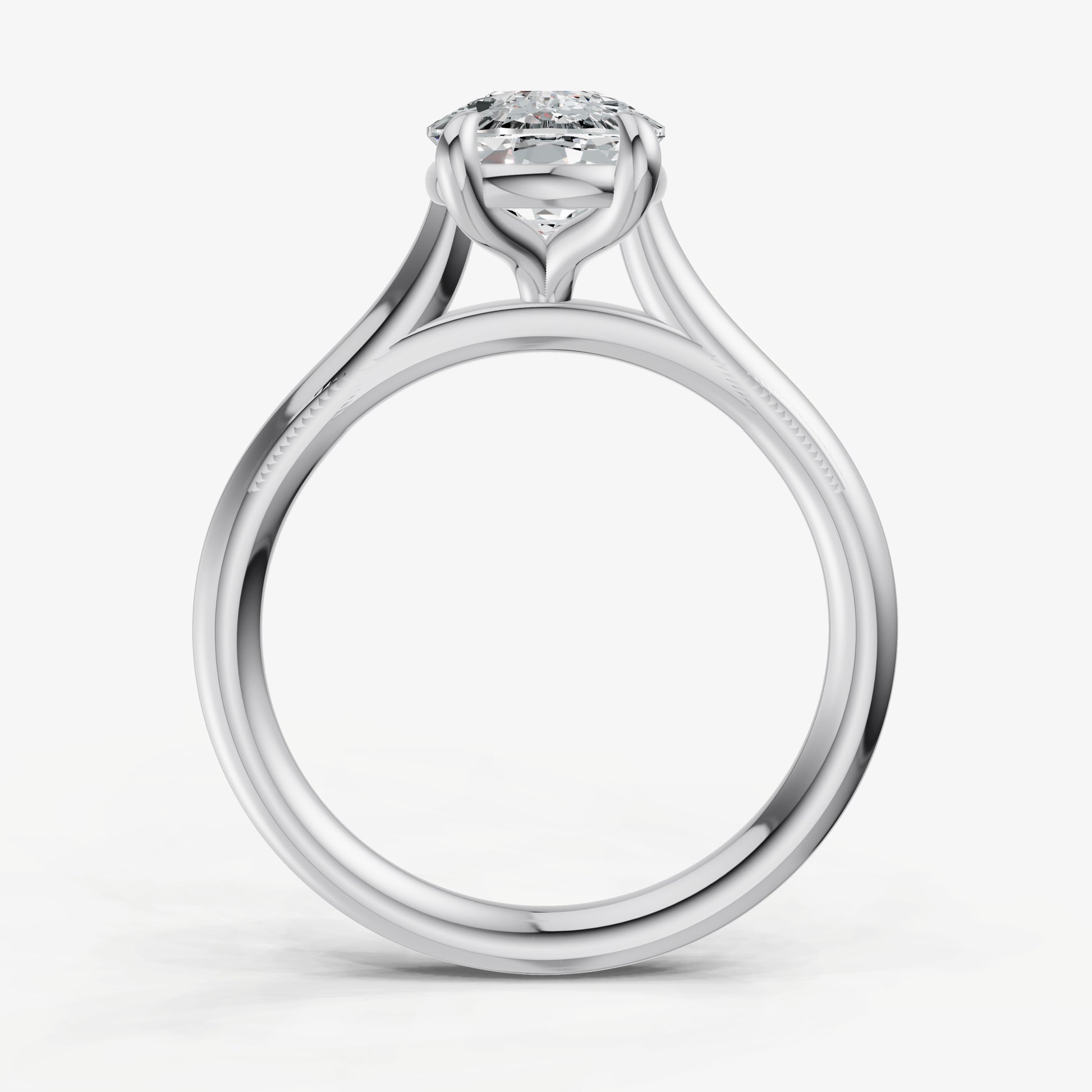Old Miner Cathedral Set Solitaire Engagement Ring