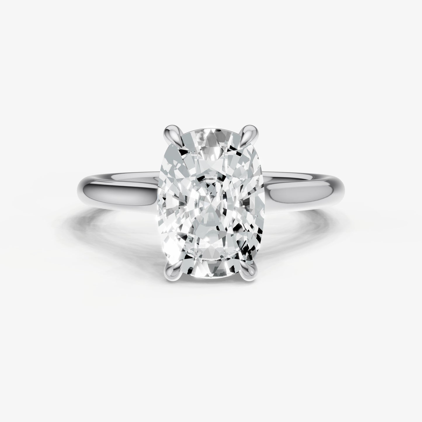 Old Miner Cathedral Set Solitaire Engagement Ring