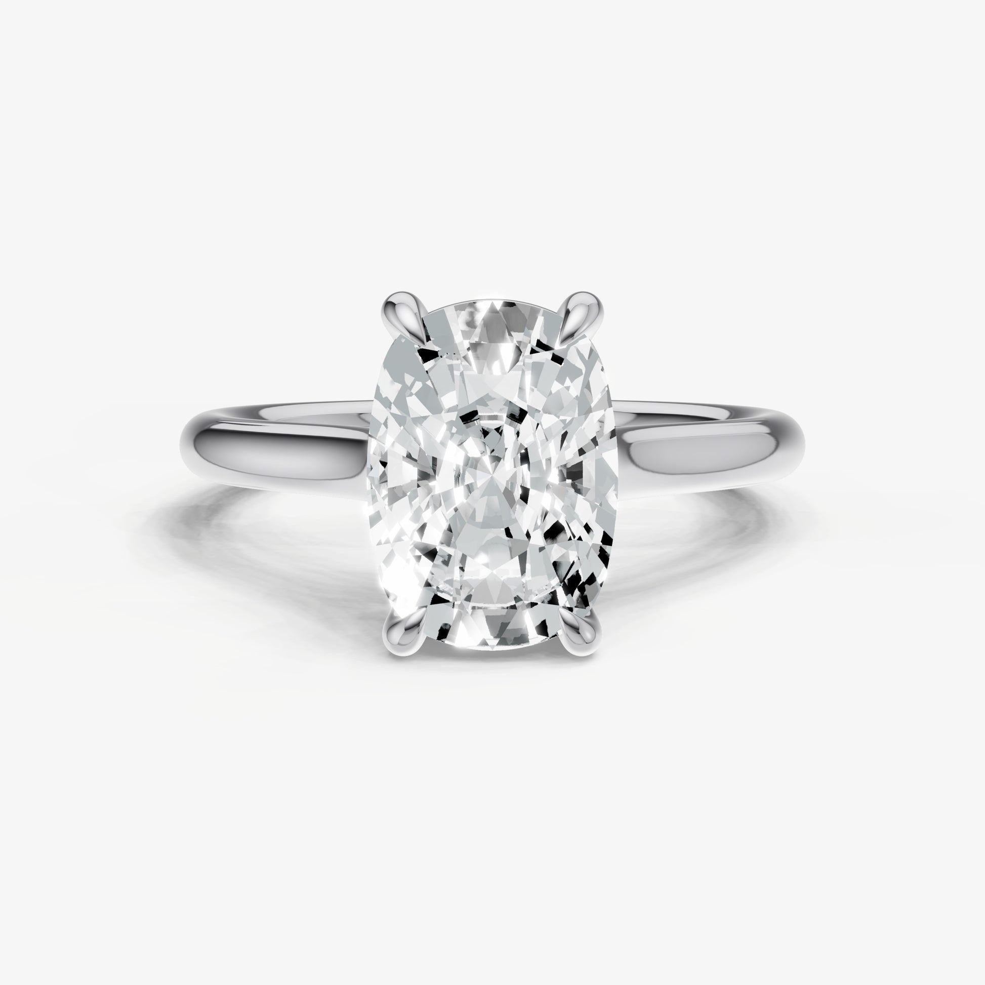 Old Miner Cathedral Set Solitaire Engagement Ring