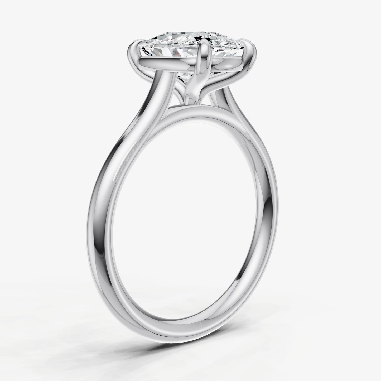 Old Miner Cathedral Set Solitaire Engagement Ring