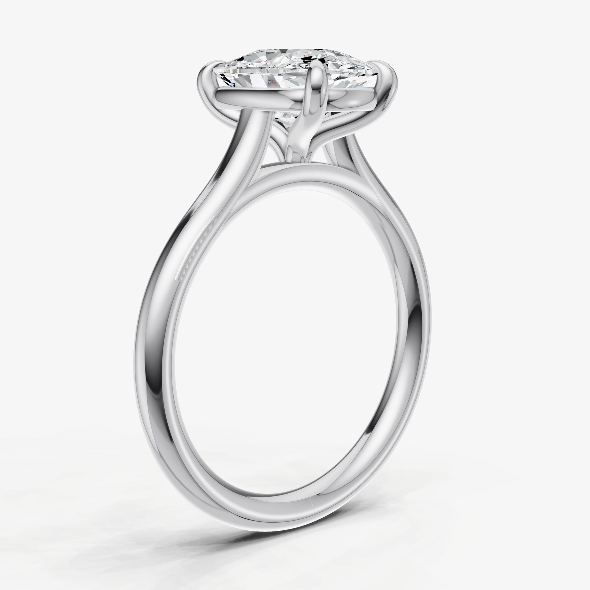 Old Miner Cathedral Set Solitaire Engagement Ring