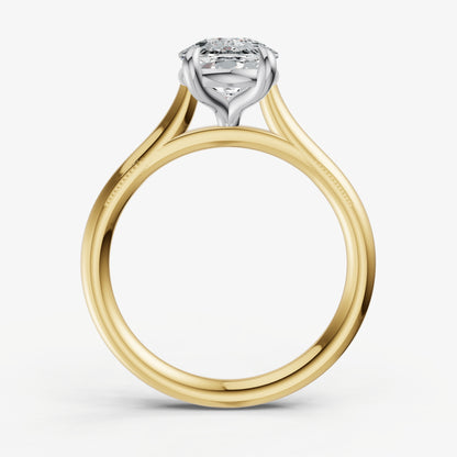 Old Miner Cathedral Set Solitaire Engagement Ring