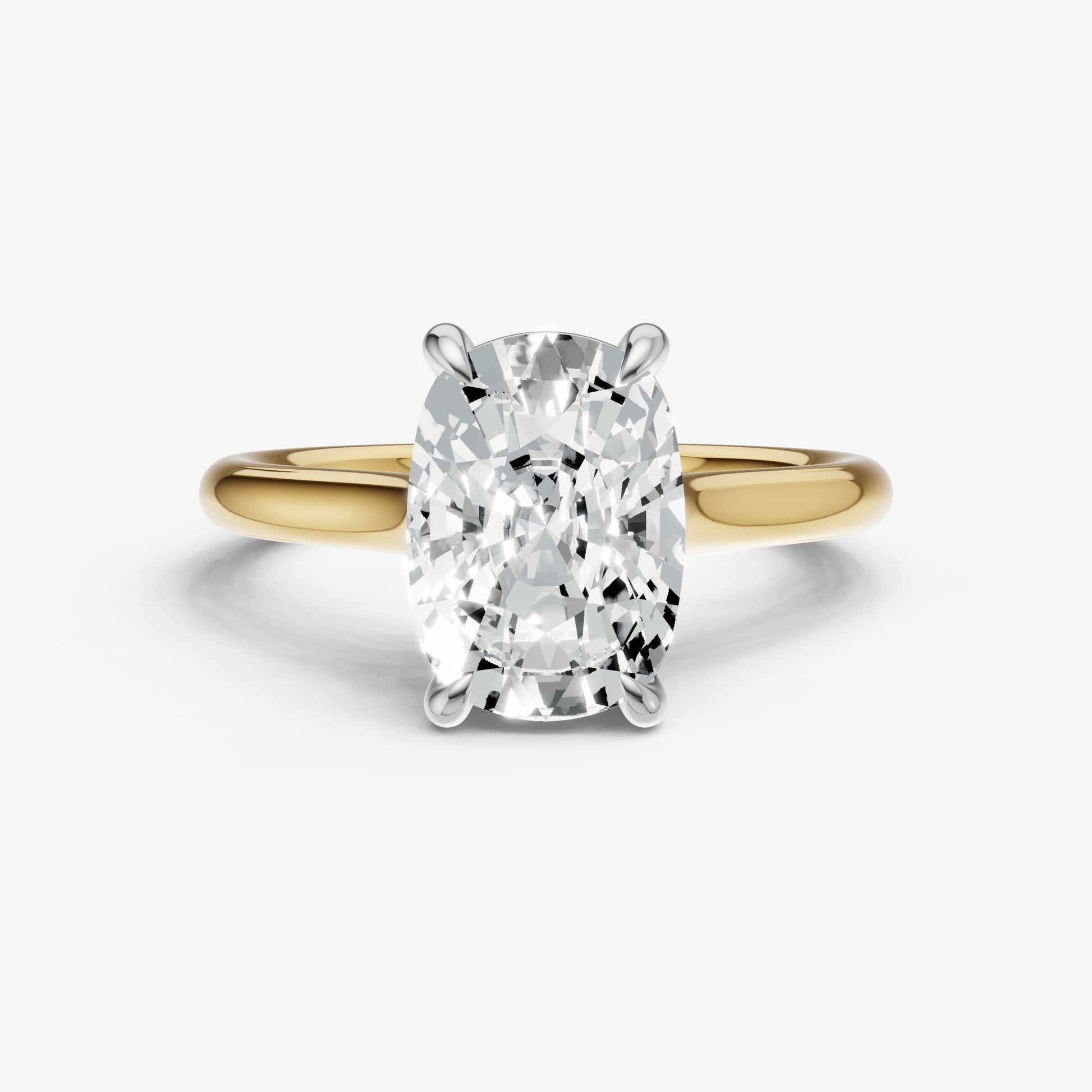Old Miner Cathedral Set Solitaire Engagement Ring