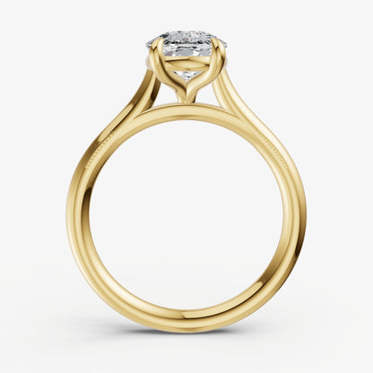 Old Miner Cathedral Set Solitaire Engagement Ring