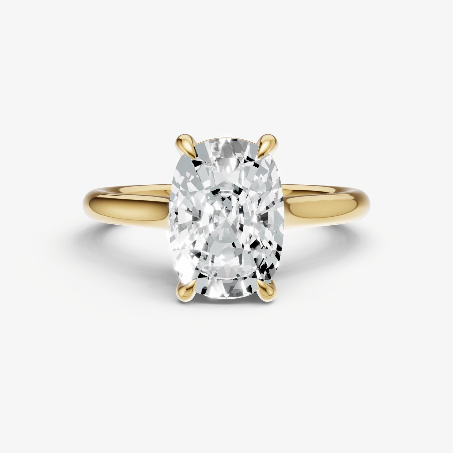 Old Miner Cathedral Set Solitaire Engagement Ring