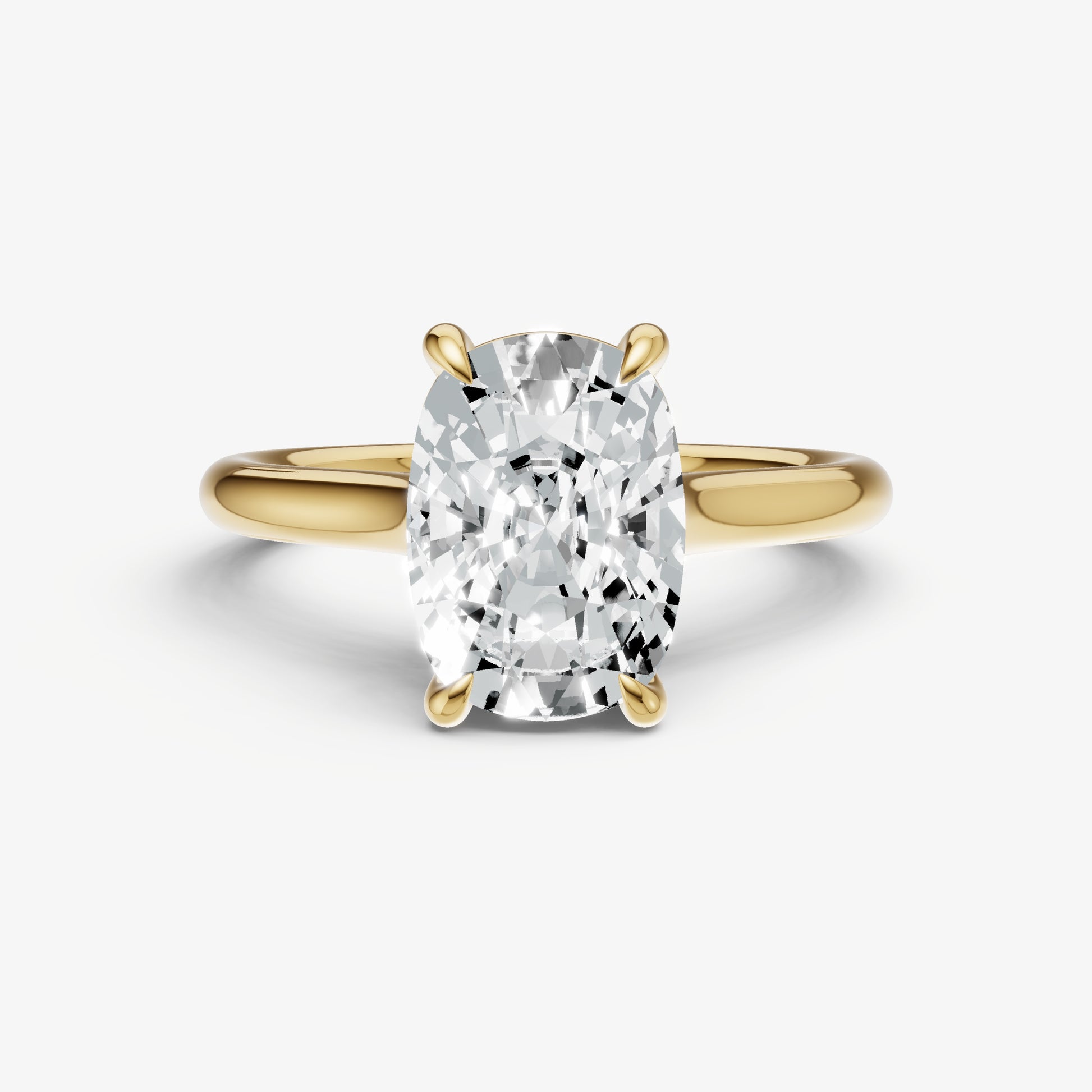 Old Miner Cathedral Set Solitaire Engagement Ring