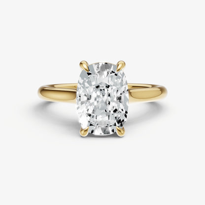 Old Miner Cathedral Set Solitaire Engagement Ring