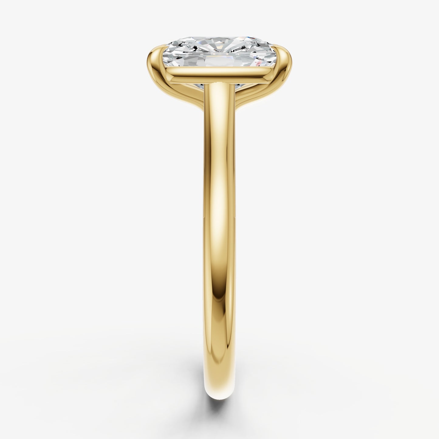 Old Miner Cathedral Set Solitaire Engagement Ring