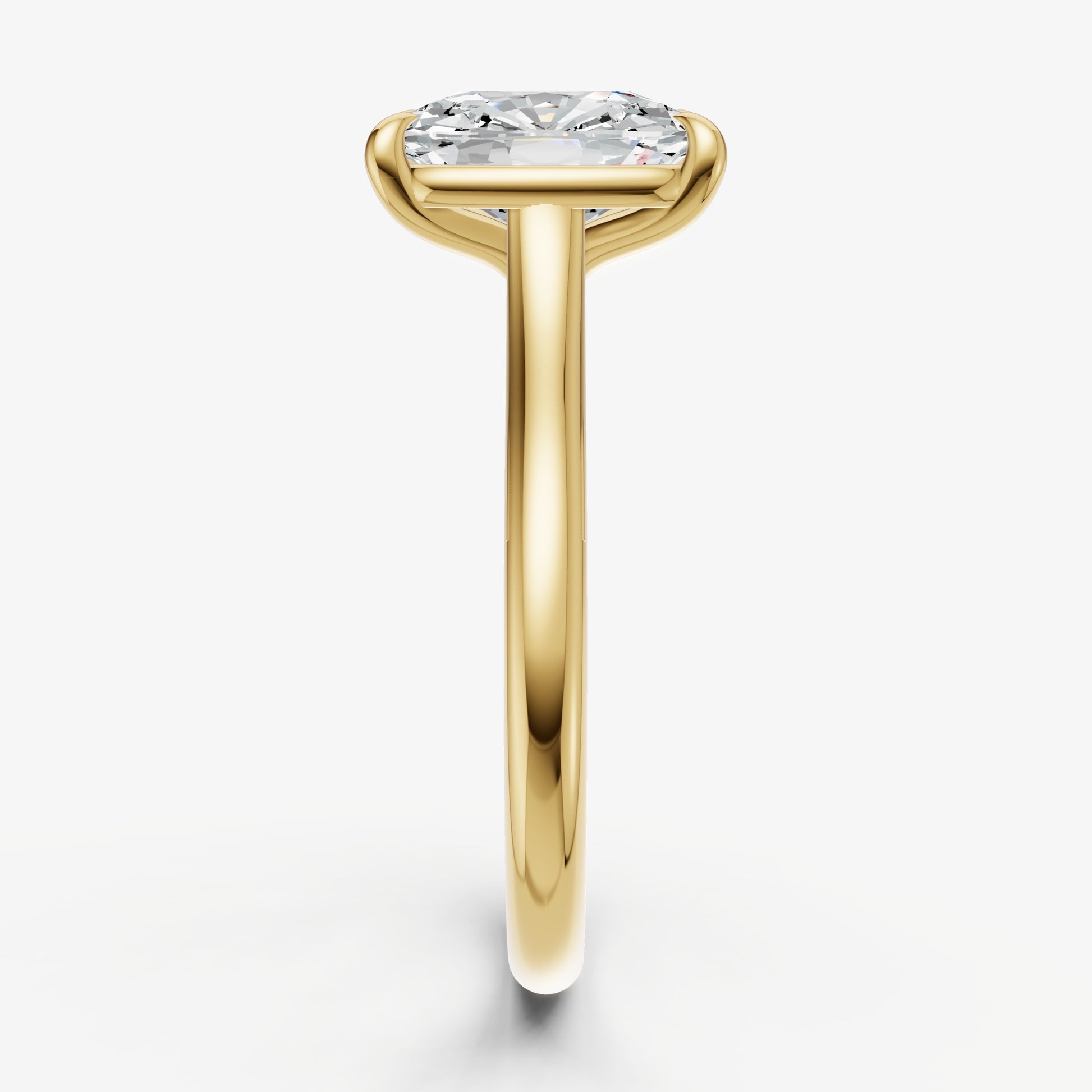 Old Miner Cathedral Set Solitaire Engagement Ring