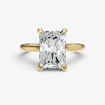 Radiant Cathedral Set Solitaire Engagement Ring