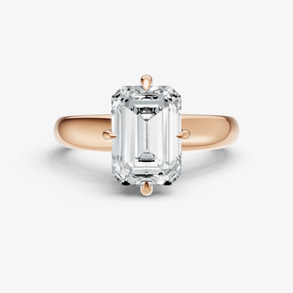 Emerald Compassss Claw Tapered Band