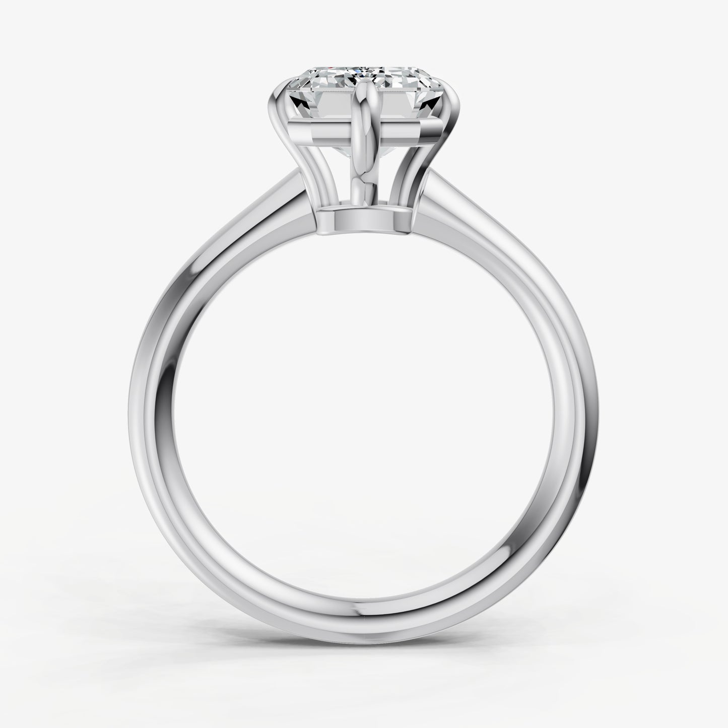 Emerald Compassss Claw Tapered Band