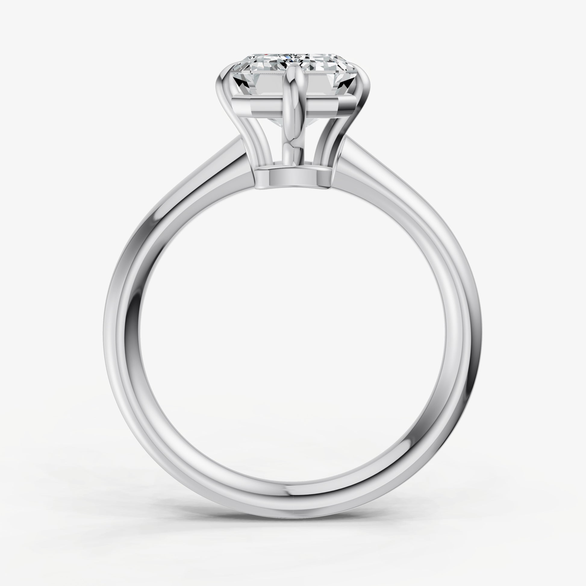 Emerald Compassss Claw Tapered Band