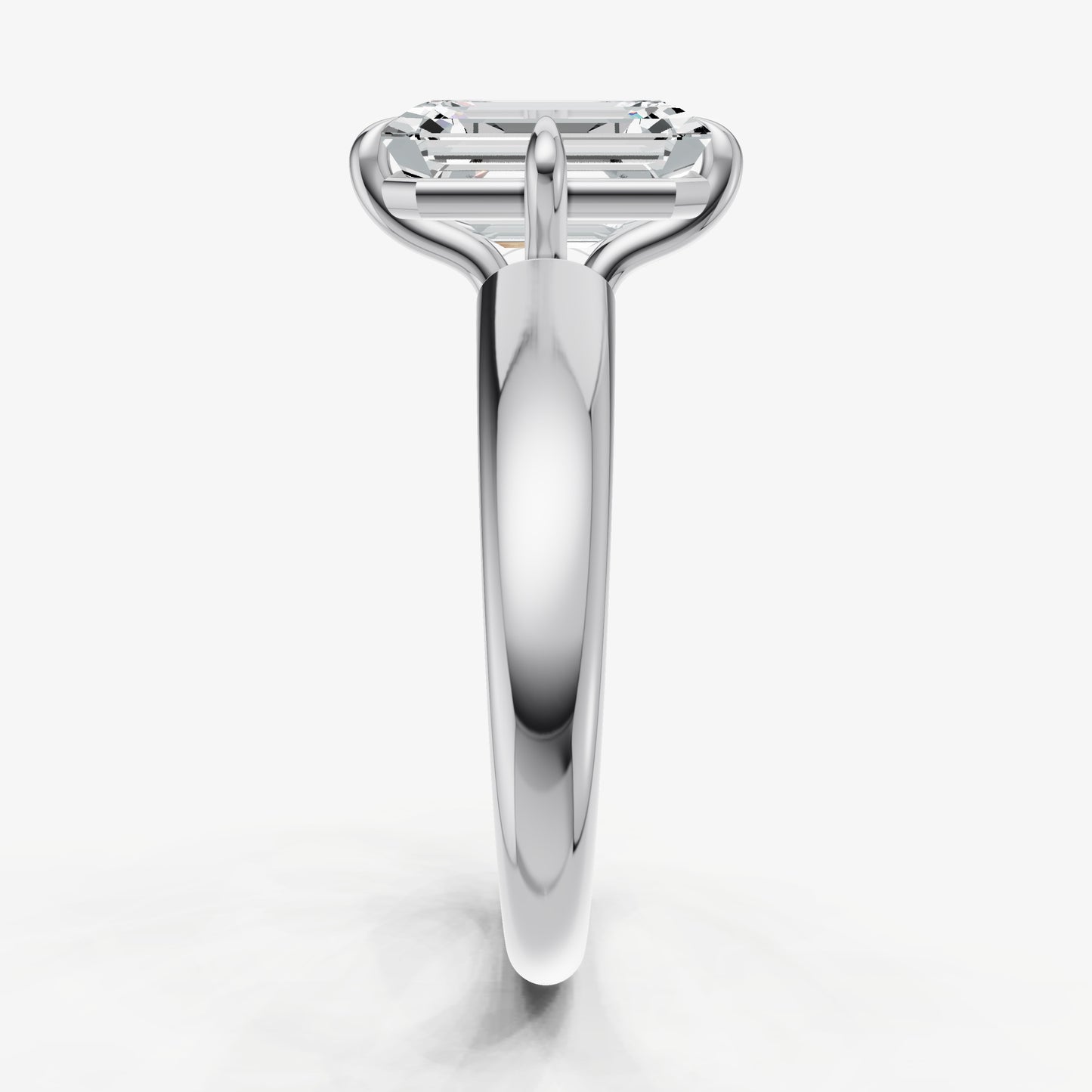 Emerald Compassss Claw Tapered Band