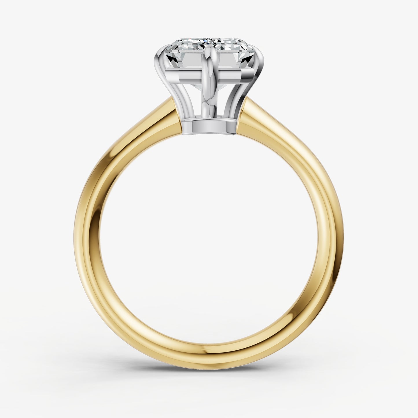 Emerald Compassss Claw Tapered Band