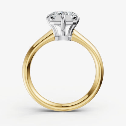 Emerald Compassss Claw Tapered Band