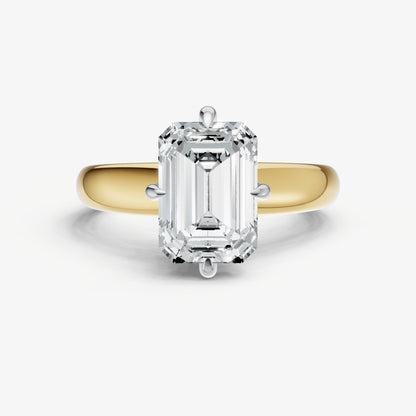 Emerald Compassss Claw Tapered Band