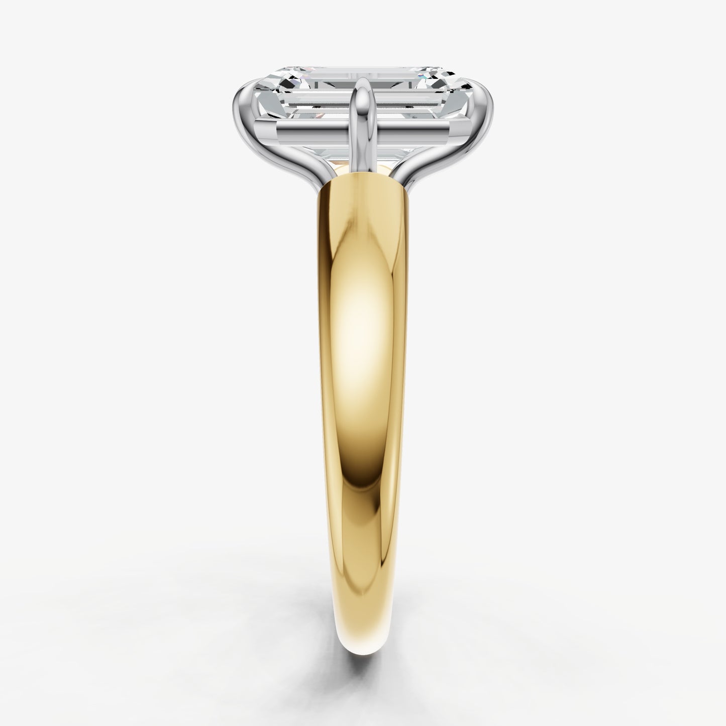 Emerald Compassss Claw Tapered Band