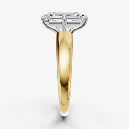 Emerald Compassss Claw Tapered Band