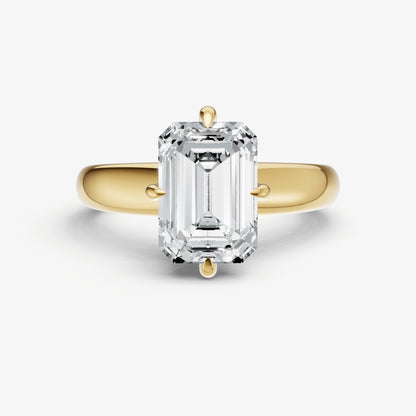Emerald Compassss Claw Tapered Band