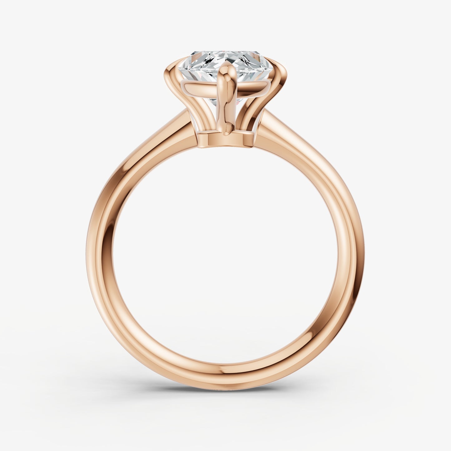 Marquise Compassss Claw Tapered Band
