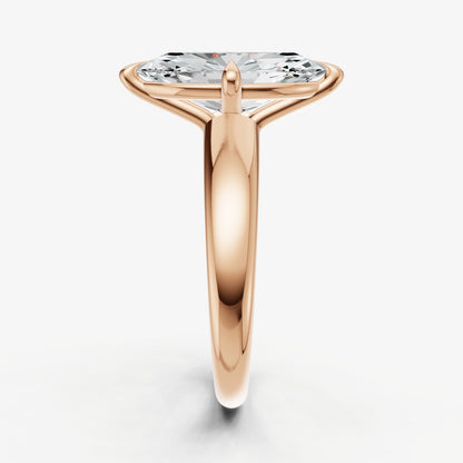 Marquise Compassss Claw Tapered Band