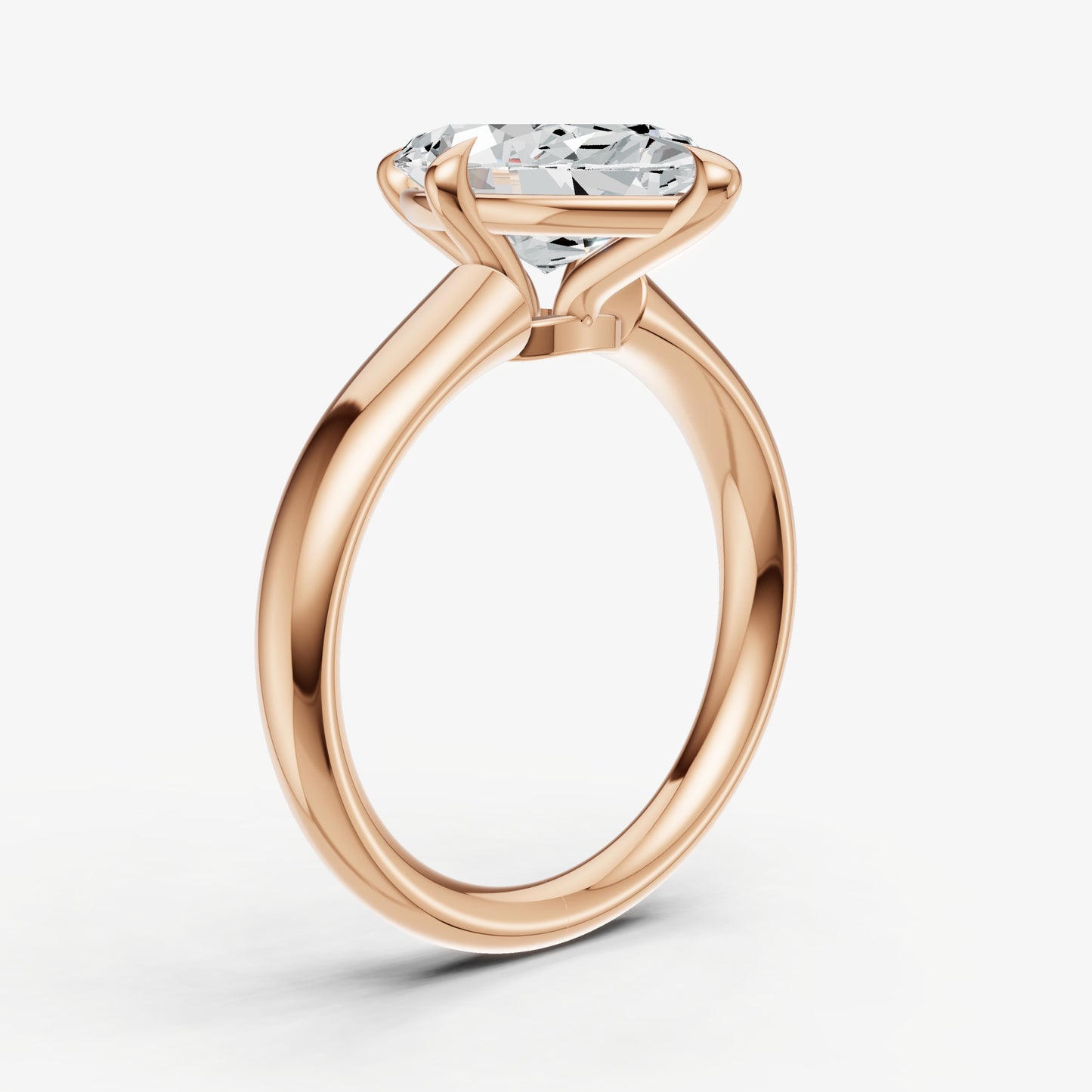 Marquise Compassss Claw Tapered Band