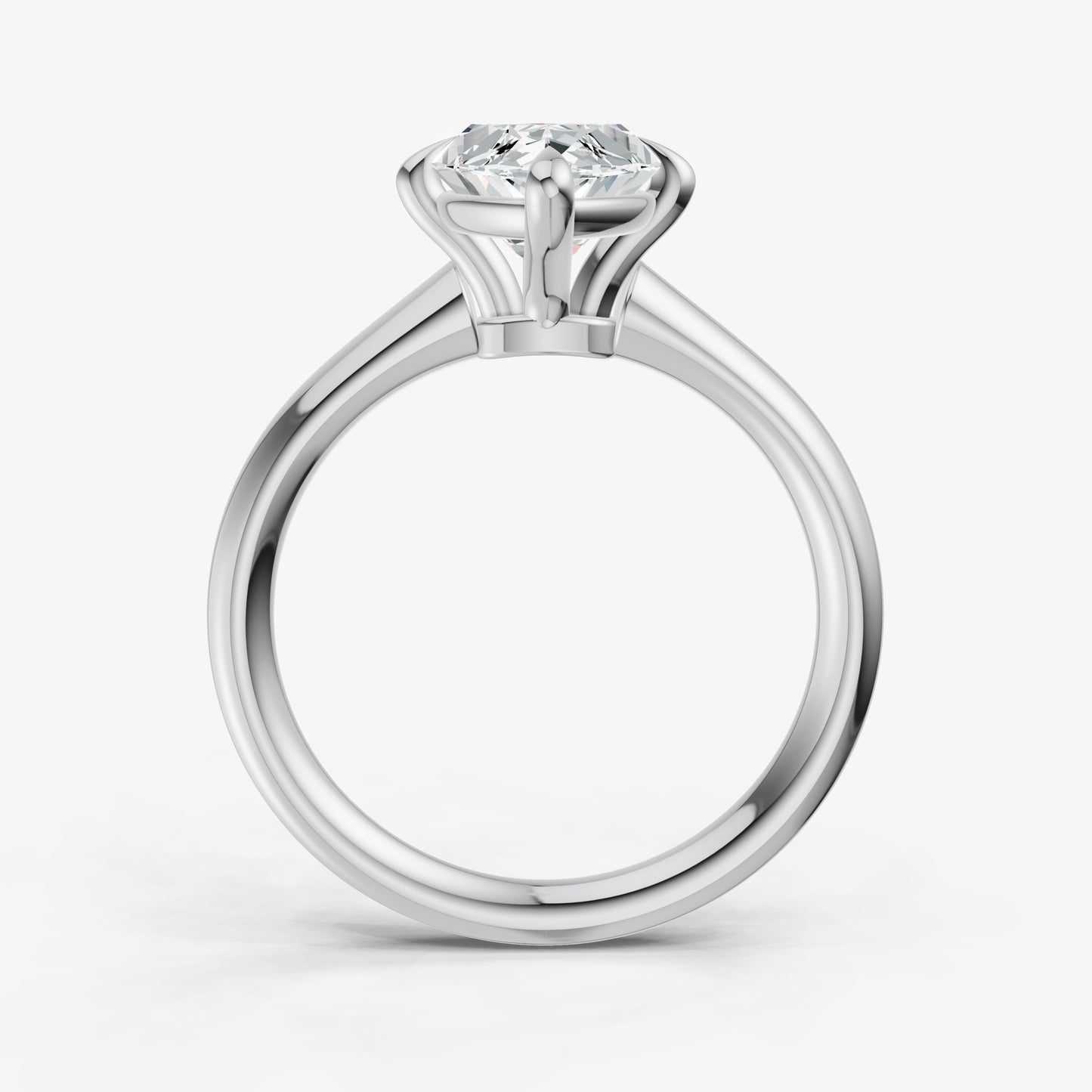 Marquise Compassss Claw Tapered Band