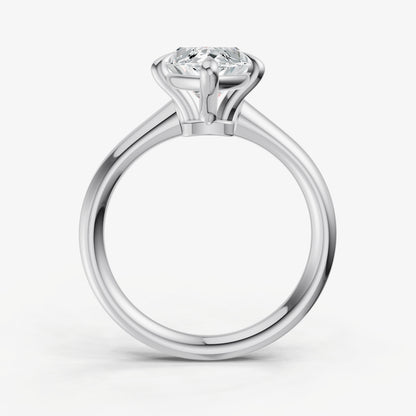 Marquise Compassss Claw Tapered Band