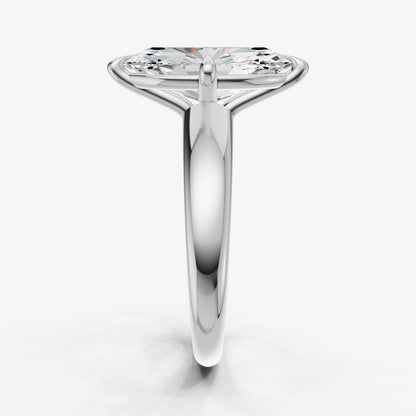 Marquise Compassss Claw Tapered Band