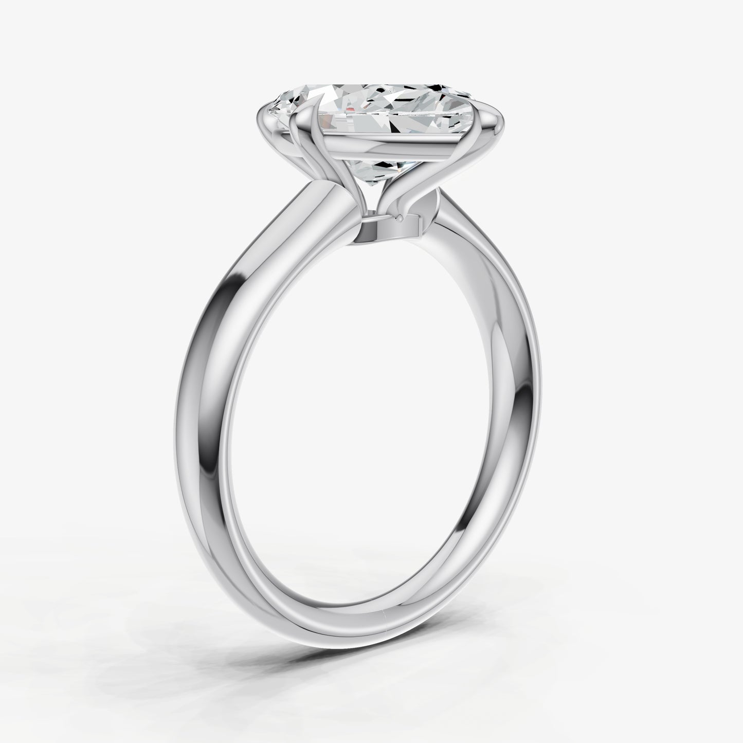 Marquise Compassss Claw Tapered Band
