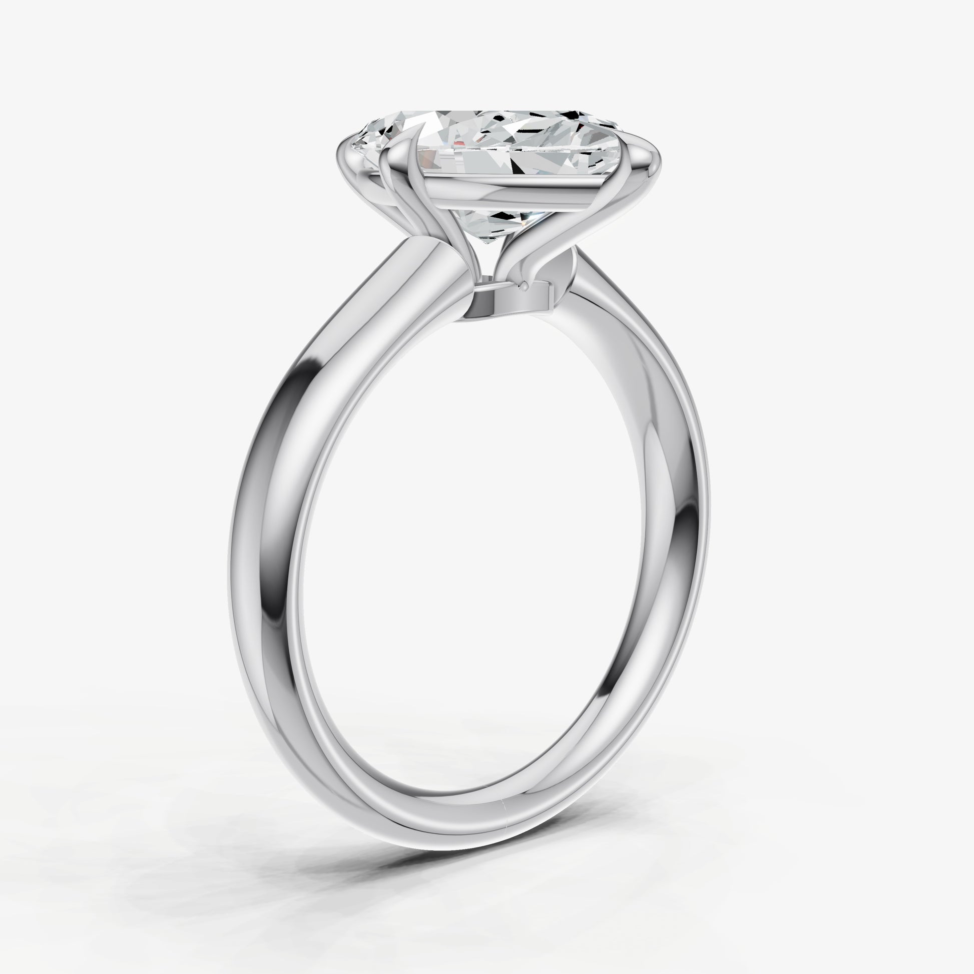 Marquise Compassss Claw Tapered Band