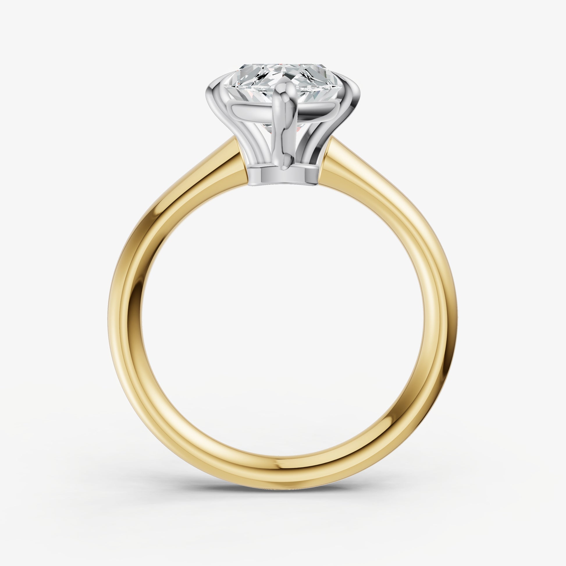 Marquise Compassss Claw Tapered Band