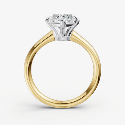 Marquise Compassss Claw Tapered Band