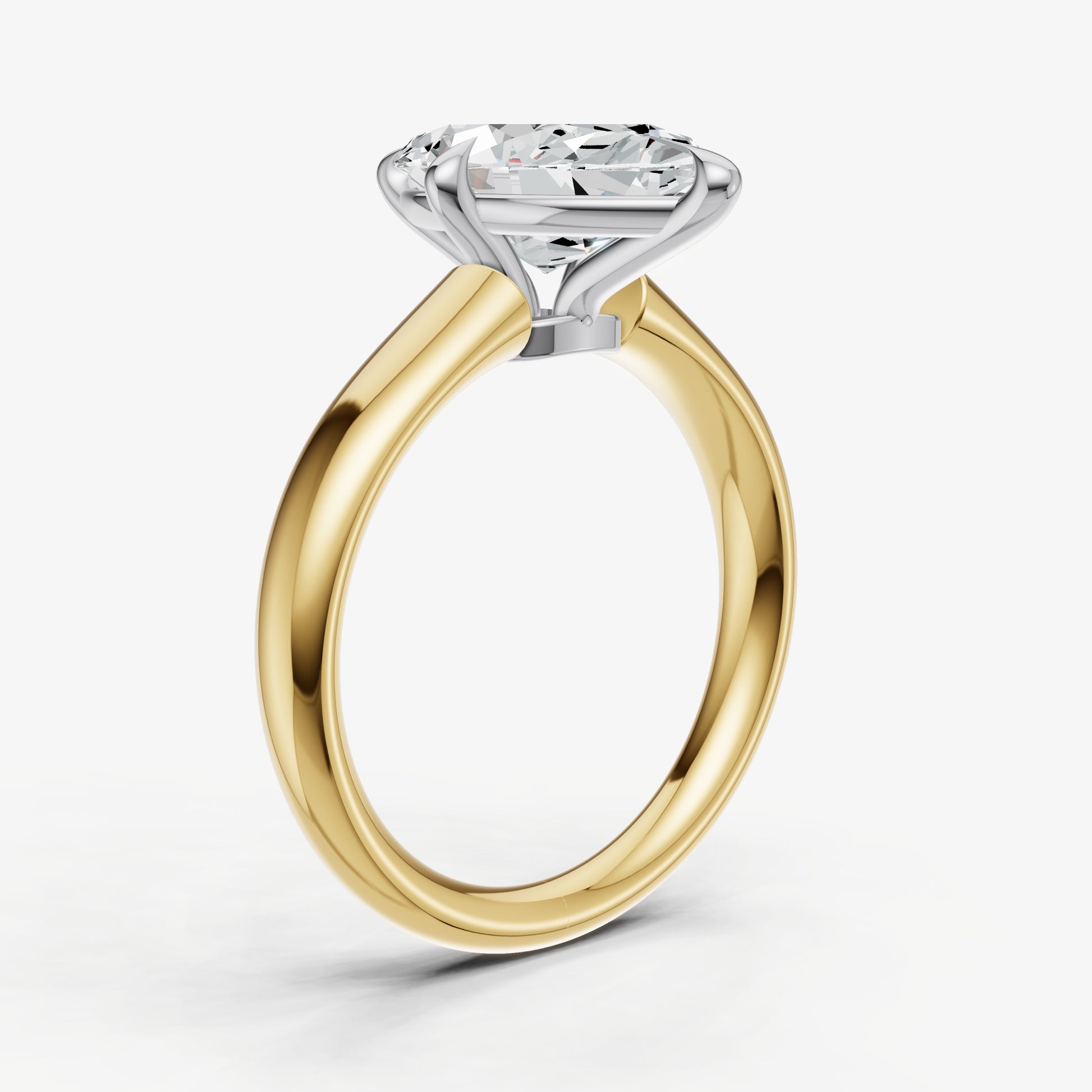 Marquise Compassss Claw Tapered Band