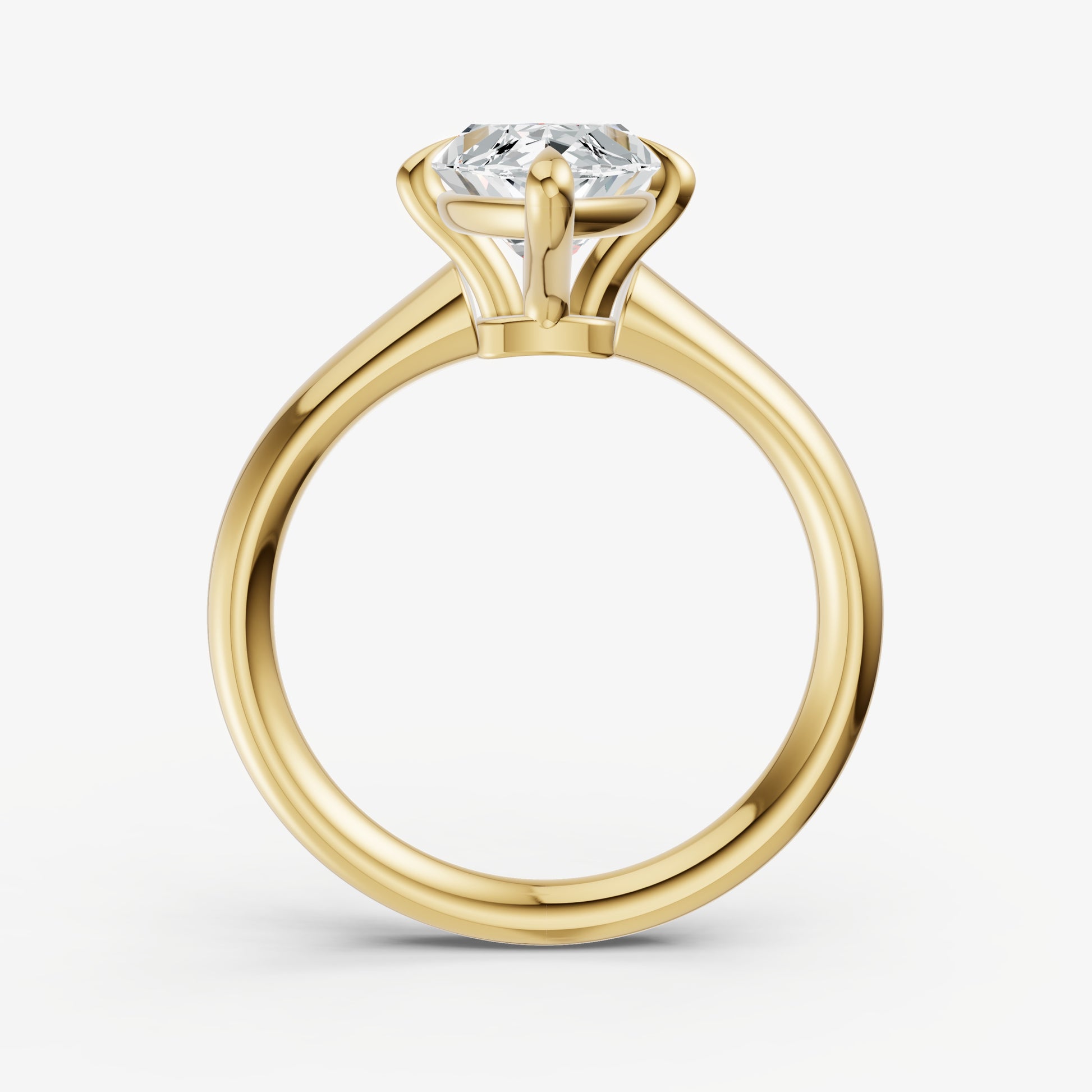 Marquise Compassss Claw Tapered Band
