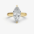 Marquise Compassss Claw Tapered Band